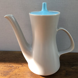 Poole Pottery Sky Blue & Dove Grey 1.5 Pint Coffee Pot