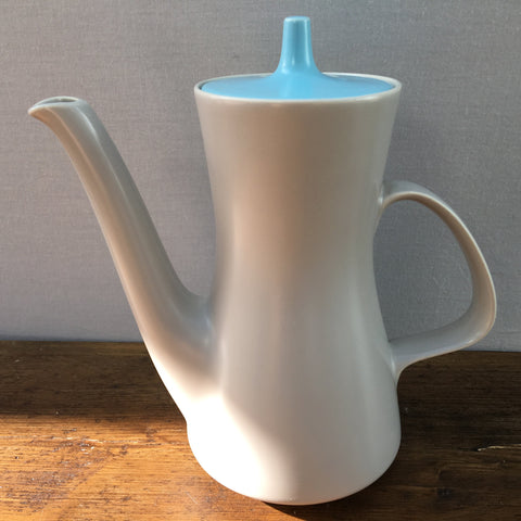 Poole Pottery Sky Blue & Dove Grey 1.5 Pint Coffee Pot