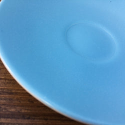 Poole Pottery Sky Blue & Dove Grey Coffee Saucer