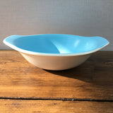Poole Pottery Sky Blue & Dove Grey Eared Bowls