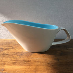 Poole Pottery Sky Blue & Dove Grey Gravy Boat (Contour)