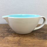 Poole Pottery Sky Blue & Dove Grey Streamline Gravy Boat