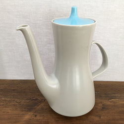 Poole Pottery Sky Blue & Dove Grey Coffee Pot
