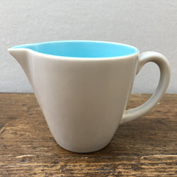 Poole Pottery Sky Blue & Dove Grey Cream Jug (Streamline)