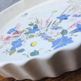 Poole Pottery "Springtime" Flan/Quiche Dish, 8"