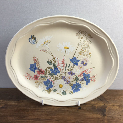 Poole Pottery Springtime Oval Platter / Steak Plate