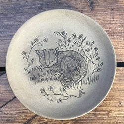 Poole Pottery Stoneware 5" Plate - Kitten Sleeping