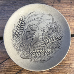 Poole Pottery Stoneware 5" Plate - Two Harvest Mice