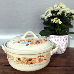 Poole Pottery Summer Glory Covered Veg Dish
