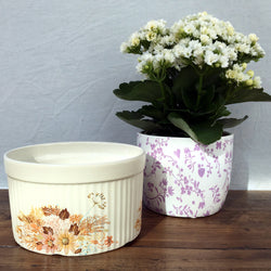 Poole Pottery Summer Glory Soufflé Dish (Medium)
