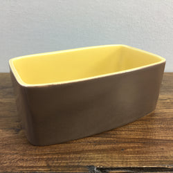 Poole Pottery Twintone Sweetcorn & Brazil Butter Dish Base