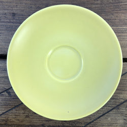 Poole Pottery Twintone Sweetcorn & Brazil Tea Saucer