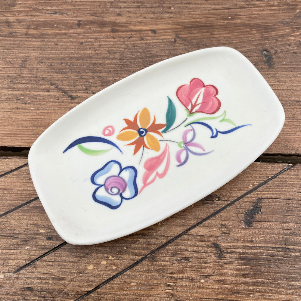 Poole Pottery "Traditional Ware" Trinket Tray, Oblong (CS Pattern