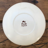 Poole Pottery Transfer Plate - Blue & White - Sailing Boat