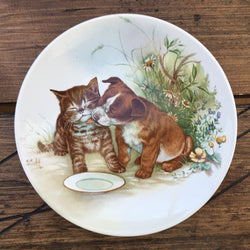 Poole Pottery Transfer Plate - Puppies - Puppy & Kitten