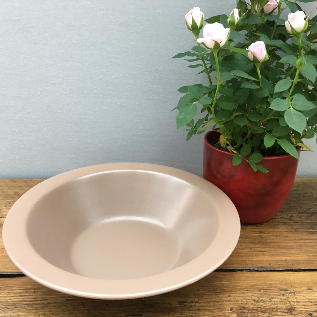 Poole Pottery "Twintone Sepia & Mushroom (C54)" Rimmed Serving Bowl