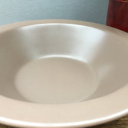 Poole Pottery Twintone Sepia & Mushroom Open Rimmed Serving Bowl