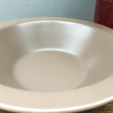 Poole Pottery Twintone Sepia & Mushroom Open Rimmed Serving Bowl