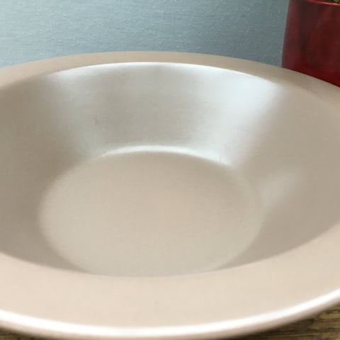 Poole Pottery Twintone Sepia & Mushroom Open Rimmed Serving Bowl