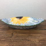 Poole Pottery Sunflower Oval Roasting Dish
