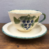 Poole Pottery Vineyard Breakfast Cup & Saucer