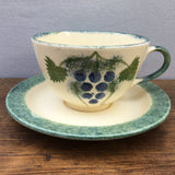Poole Pottery Vineyard Breakfast Cup & Alternative Saucer