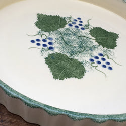 Poole Pottery Vineyard Flan Dish 9.5"