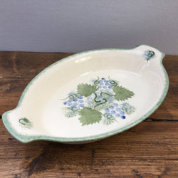 Poole Pottery Vineyard Eared Oval Roaster
