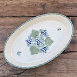 Poole Pottery Vineyard Large Oval Roasting Dish