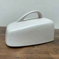 Poole Pottery Mushroom & Sepia Cheese Dish Top