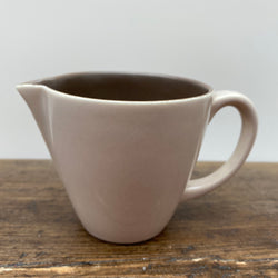 Poole Pottery Sepia and Mushroom Streamline Cream Jug