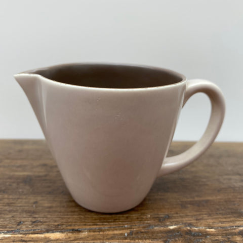 Poole Pottery Sepia and Mushroom Streamline Cream Jug