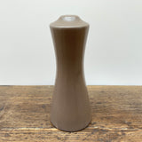 Poole Pottery Sepia & Mushroom Tall Salt Pot - Raised Top
