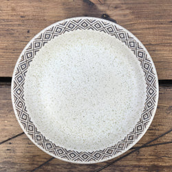 Purbeck Pottery Brown Diamon Bread and Butter Plate