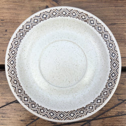 Purbeck Pottery Brown Diamond Tea Saucer