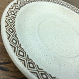 Purbeck Pottery Brown Diamond Saucer