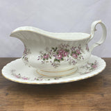 Royal Albert Lavender Rose Gravy Boat & Stand