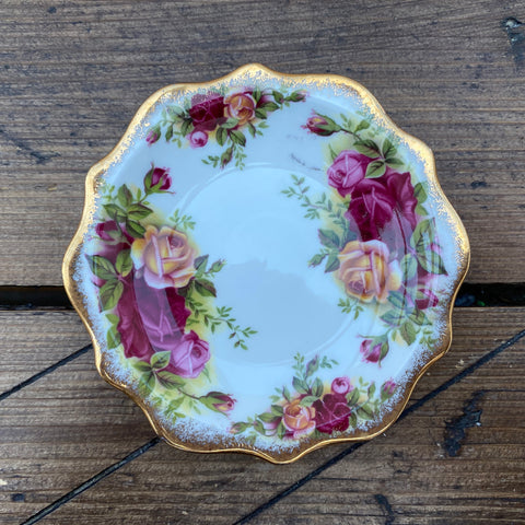 Royal Albert Old Country Roses Trinket Dish (Floral Edge)