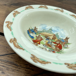 Royal Doulton Bunnykins Rimmed Bowl Camping