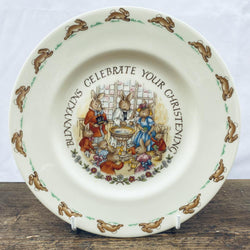 Royal Doulton Bunnykins Breakfast Plates Celebrate Your Christening