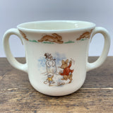 Royal Doulton Bunnykins Two Handled Mug - Playing in Snow