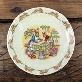 Royal Doulton Bunnykins Tea Saucer - Helping in Kitchen