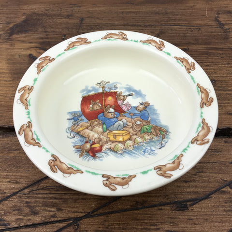 Royal Doulton Bunnykins Porringer Bowl - Playing on Raft