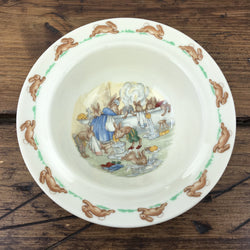 Royal Doulton Bunnykins Rimmed Bowl - Bathtime