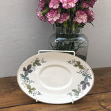 Royal Doulton Burgundy Gravy Boat Saucer/Stand