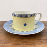 Royal Doulton Carmina Straight Sided Tea Cup & Saucer