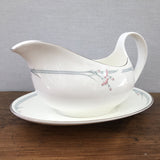 Royal Doulton Carnation Gravy Boat & Stand