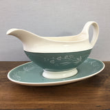 Royal Doulton Cascade Gravy Boat & Stand
