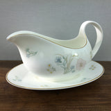 Royal Doulton Flirtation Gravy Boat & Stand