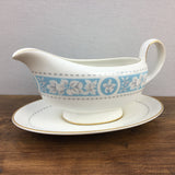 Royal Doulton Hampton Court Gravy Boat & Stand